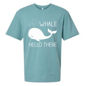 Whale Hello There Funny Save Whale Funny Gift Sueded Cloud Jersey T-Shirt