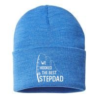 We Hooked The Best Stepdad Fishing Fathers Day Gift Sustainable Knit Beanie