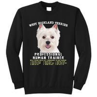 West Highland Terrier Westie Professional Human Trainer Sweatshirt