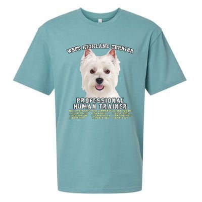 West Highland Terrier Westie Professional Human Trainer Sueded Cloud Jersey T-Shirt