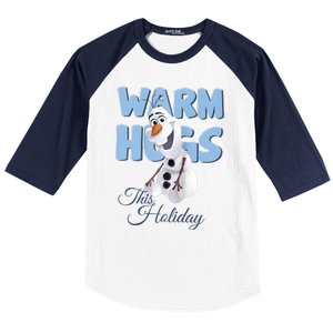 Warm Hugs This Holiday Funny Snowman Winter Baseball Sleeve Shirt