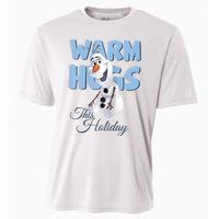 Warm Hugs This Holiday Funny Snowman Winter Cooling Performance Crew T-Shirt