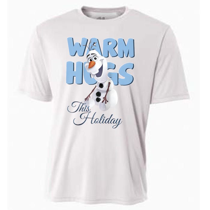 Warm Hugs This Holiday Funny Snowman Winter Cooling Performance Crew T-Shirt