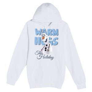 Warm Hugs This Holiday Funny Snowman Winter Premium Pullover Hoodie