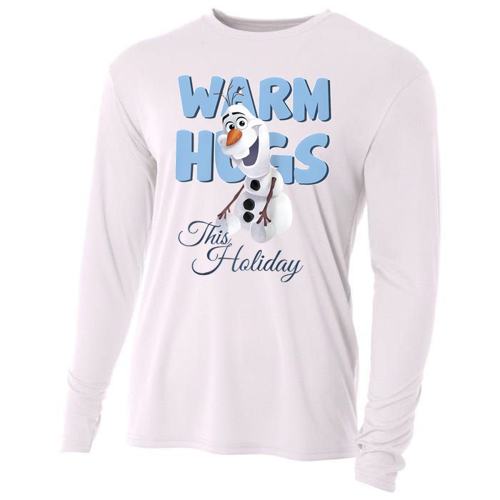 Warm Hugs This Holiday Funny Snowman Winter Cooling Performance Long Sleeve Crew