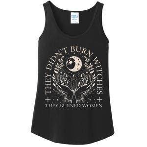 Witchy Halloween They DidnT Burn Witches They Burned Women Ladies Essential Tank