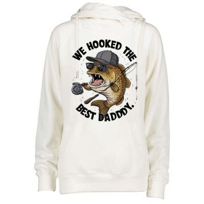 We Hooked The Best Daddy Appy FatherS Day Womens Funnel Neck Pullover Hood