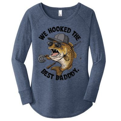 We Hooked The Best Daddy Appy FatherS Day Women's Perfect Tri Tunic Long Sleeve Shirt