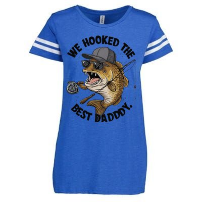 We Hooked The Best Daddy Appy FatherS Day Enza Ladies Jersey Football T-Shirt