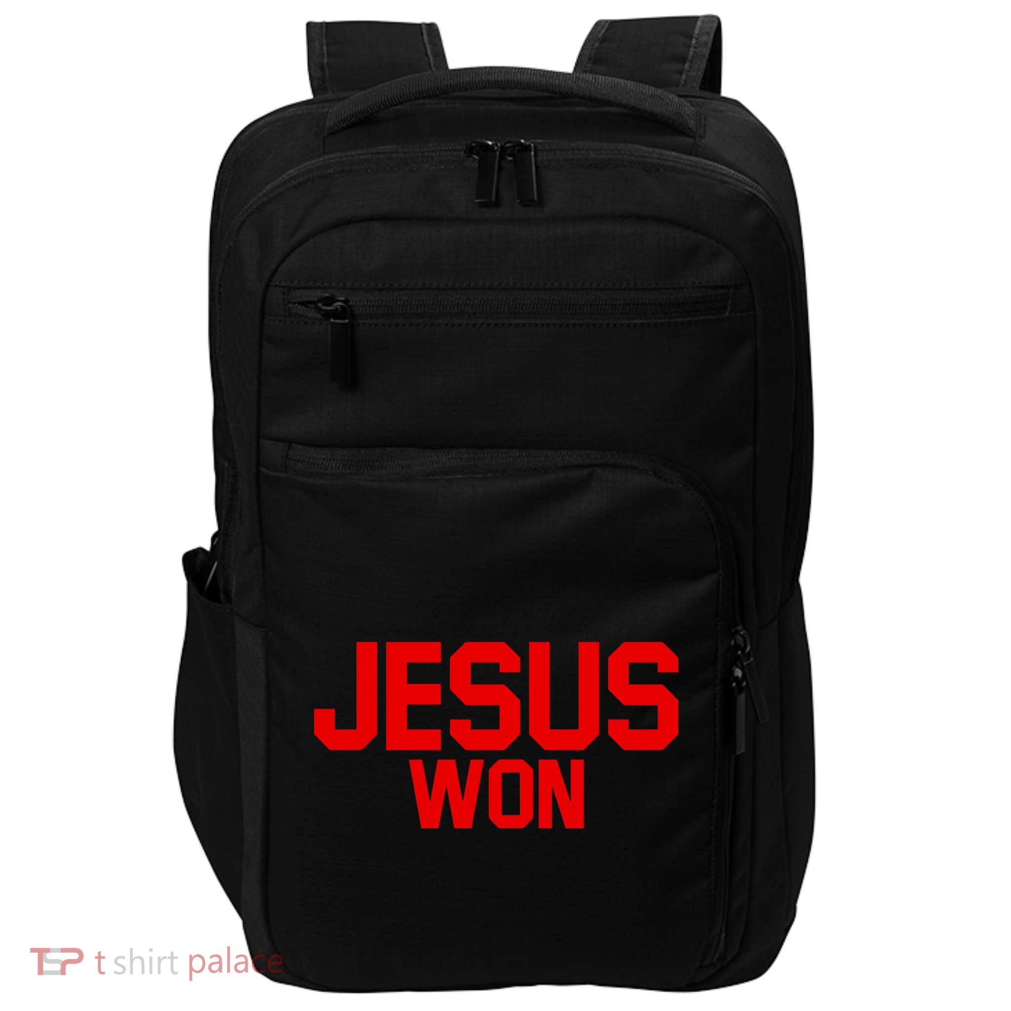Jesus Won Impact Tech Backpack