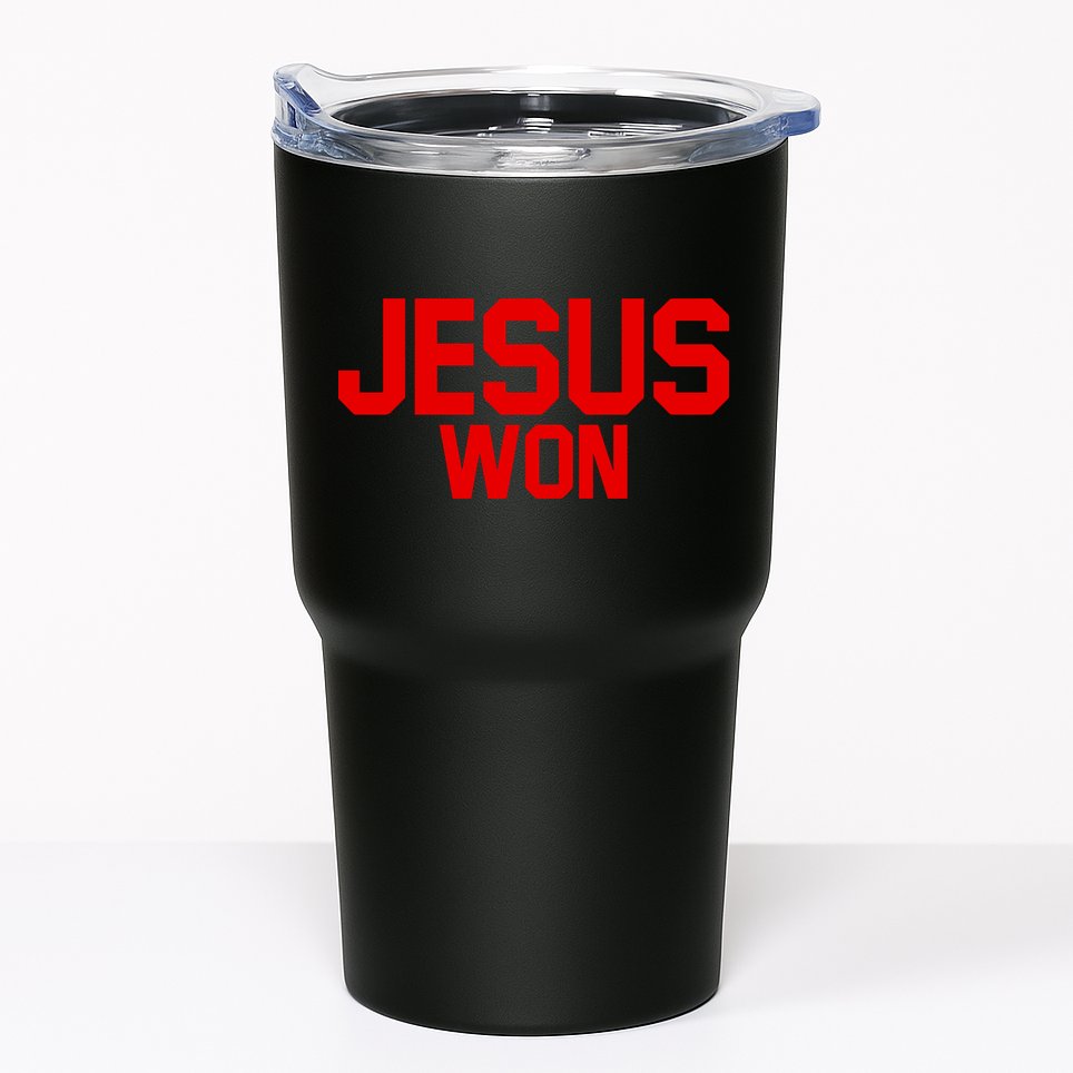 Jesus Won Tumbler