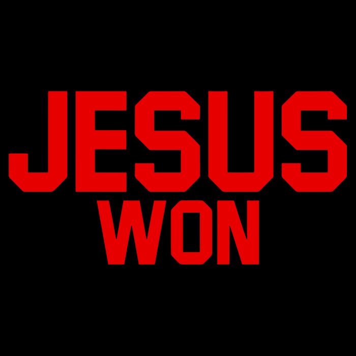 Jesus Won Zip Tote Bag
