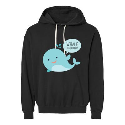 Whale Hello There Garment-Dyed Fleece Hoodie