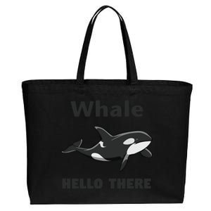 Whale Hello There Killer Whale Funny Orca Lover Tee Cotton Canvas Jumbo Tote