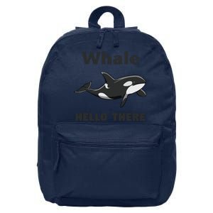 Whale Hello There Killer Whale Funny Orca Lover Tee 16 in Basic Backpack