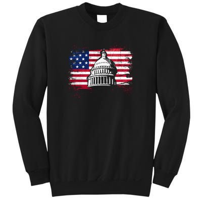 White House Usa Flag . Sweatshirt