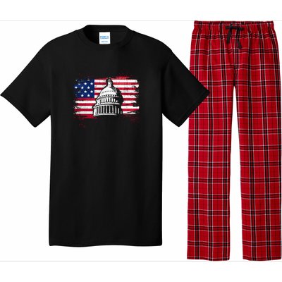 White House Usa Flag . Pajama Set