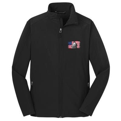 White House Usa Flag . Core Soft Shell Jacket