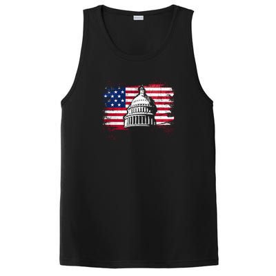 White House Usa Flag . PosiCharge Competitor Tank