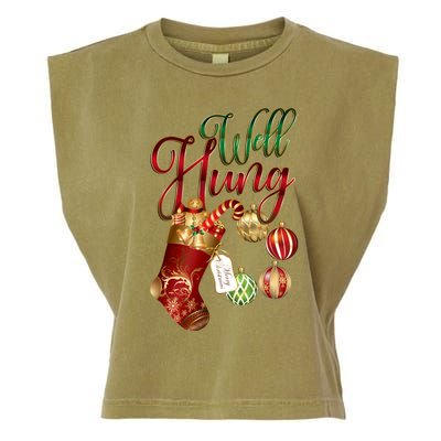 Well Hung Ugly Christmas Garment-Dyed Women's Muscle Tee