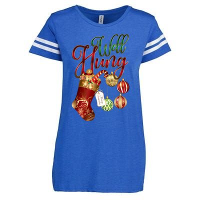 Well Hung Ugly Christmas Enza Ladies Jersey Football T-Shirt