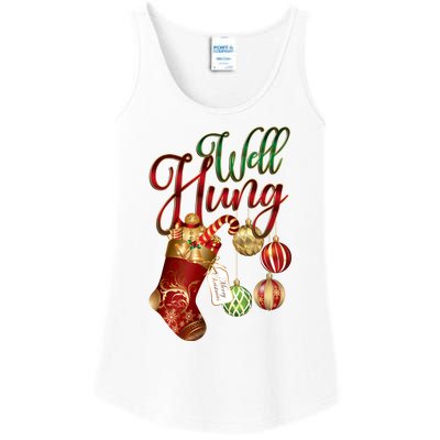 Well Hung Ugly Christmas Ladies Essential Tank