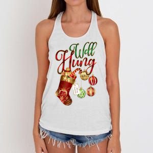 Well Hung Ugly Christmas Women's Knotted Racerback Tank