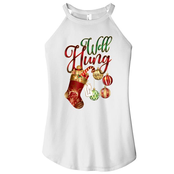 Well Hung Ugly Christmas Women's Perfect Tri Rocker Tank