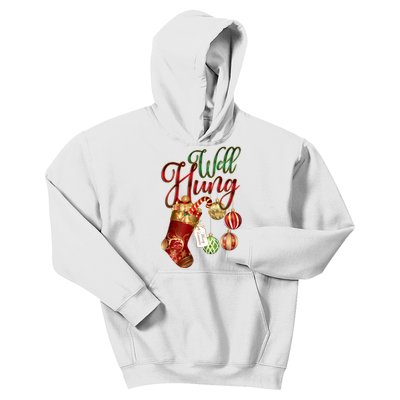 Well Hung Ugly Christmas Kids Hoodie