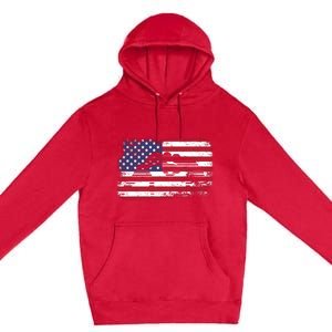 Wrestling Hoodie Usa Flag Wrestling Hoodie Premium Pullover Hoodie