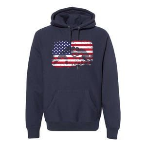 Wrestling Hoodie Usa Flag Wrestling Hoodie Premium Hoodie