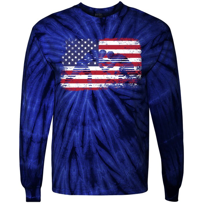 Wrestling Hoodie Usa Flag Wrestling Hoodie Tie-Dye Long Sleeve Shirt