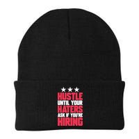 Womens Hustle Until Your Haters Ask If You're Hiring Hustle Knit Cap Winter Beanie