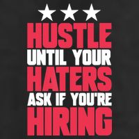 Womens Hustle Until Your Haters Ask If You're Hiring Hustle Knit Cap Winter Beanie