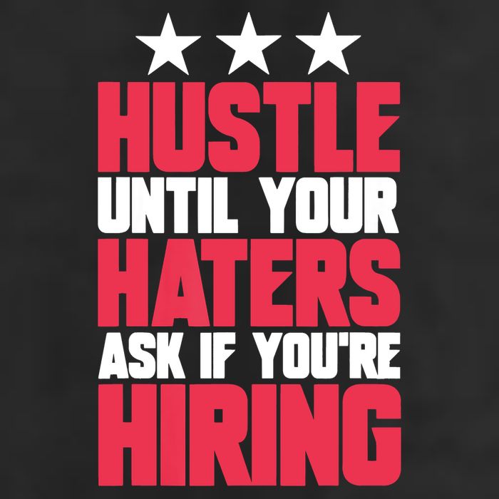 Womens Hustle Until Your Haters Ask If You're Hiring Hustle Knit Cap Winter Beanie