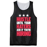 Womens Hustle Until Your Haters Ask If You're Hiring Hustle Mesh Reversible Basketball Jersey Tank
