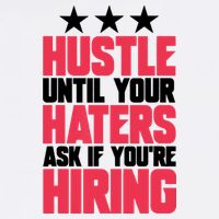 Womens Hustle Until Your Haters Ask If You're Hiring Hustle Garment-Dyed Sweatshirt