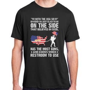 With He Usa So Divide IM Just Glad O Be On He Side Adult ChromaSoft Performance T-Shirt