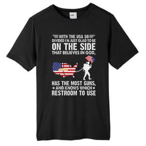 With He Usa So Divide IM Just Glad O Be On He Side Tall Fusion ChromaSoft Performance T-Shirt