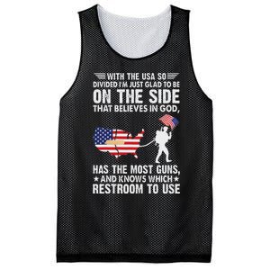 With He Usa So Divide IM Just Glad O Be On He Side Mesh Reversible Basketball Jersey Tank