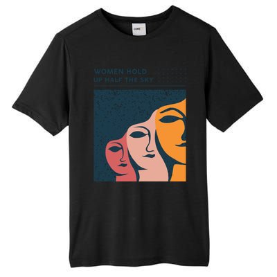 Women Hold Up Half The Sky Tall Fusion ChromaSoft Performance T-Shirt