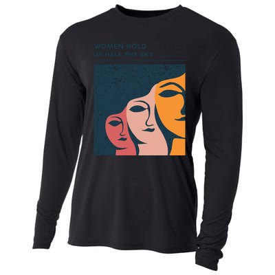 Women Hold Up Half The Sky Cooling Performance Long Sleeve Crew