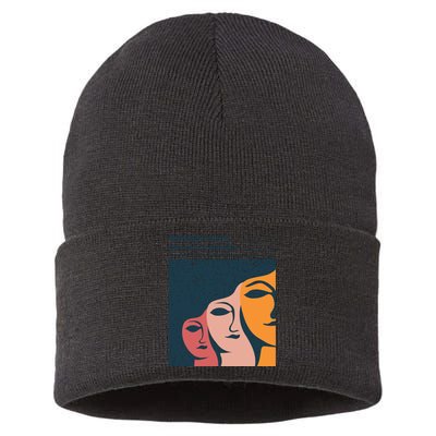 Women Hold Up Half The Sky Sustainable Knit Beanie