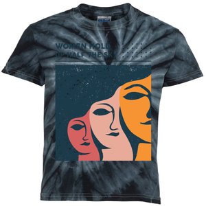 Women Hold Up Half The Sky Kids Tie-Dye T-Shirt