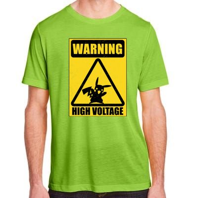 Warning High Voltage Adult ChromaSoft Performance T-Shirt