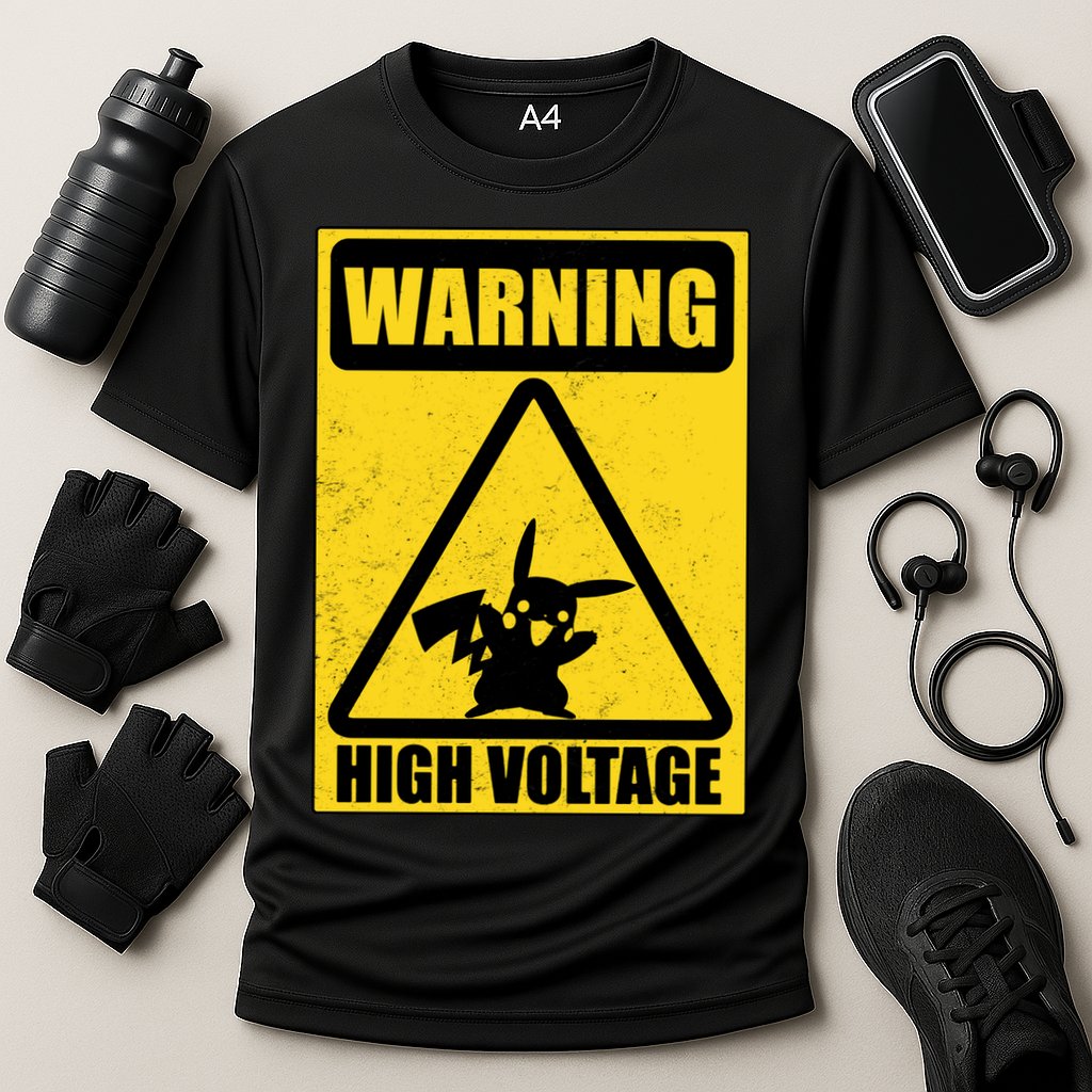 Warning High Voltage Performance Shirt
