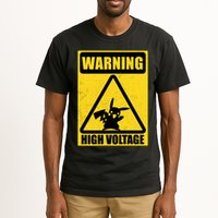 Warning High Voltage Tall T-Shirt