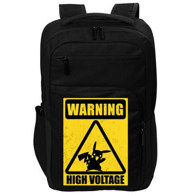 Warning High Voltage Impact Tech Backpack
