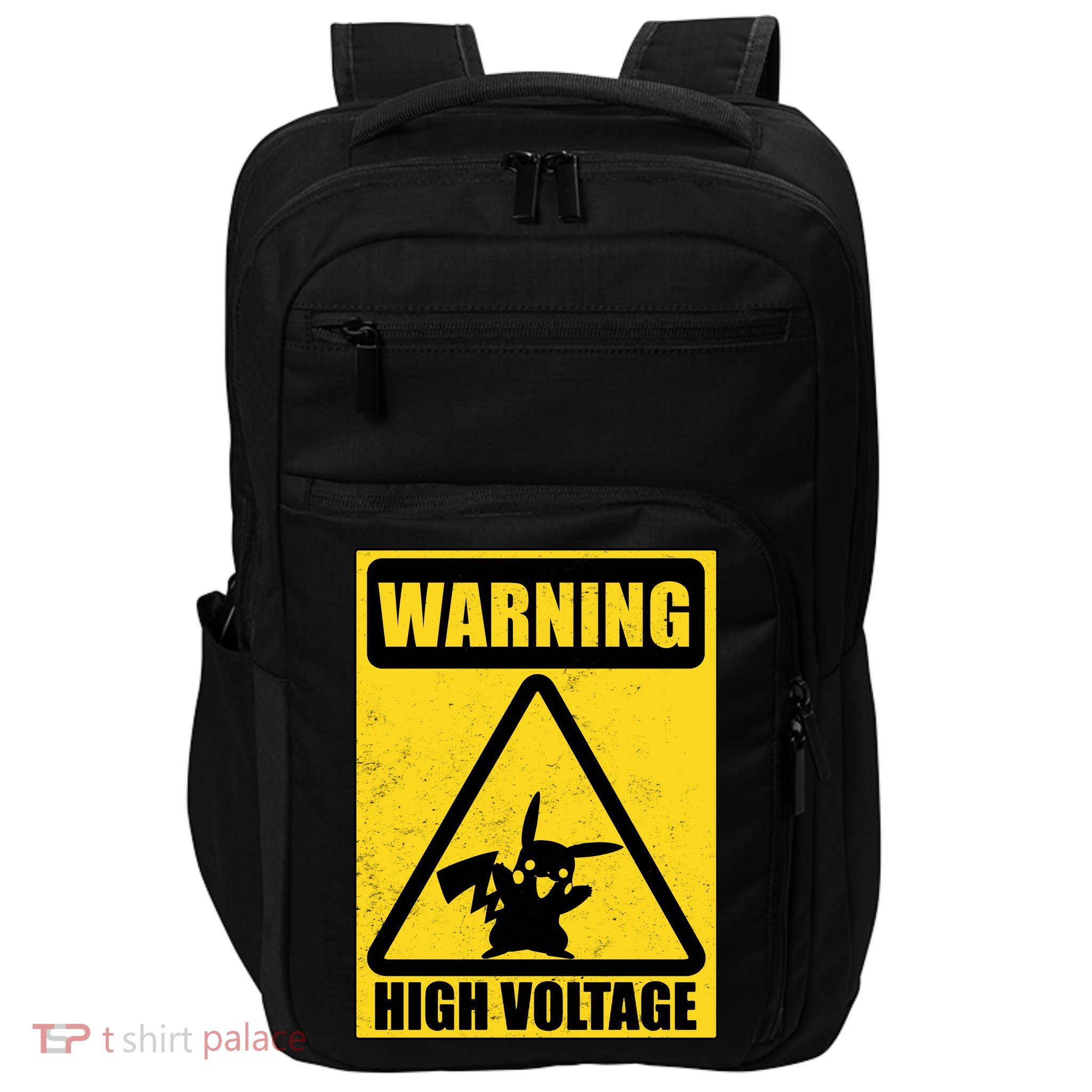 Warning High Voltage Impact Tech Backpack
