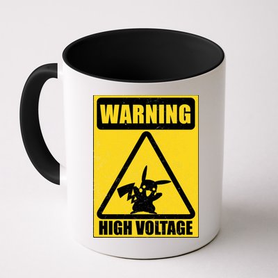 Warning High Voltage Mug